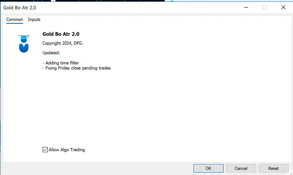 v2.0 Gold BO ATR MT5