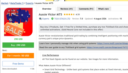 Aussie Victor MT5 EA Group Buy