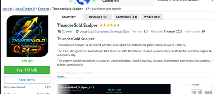 ThunderGold Scalper MT5 v1.3 [PREORDER]