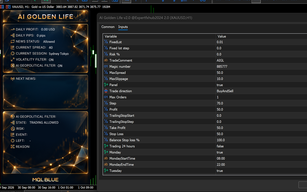 AI Golden Life MT5 v2.0