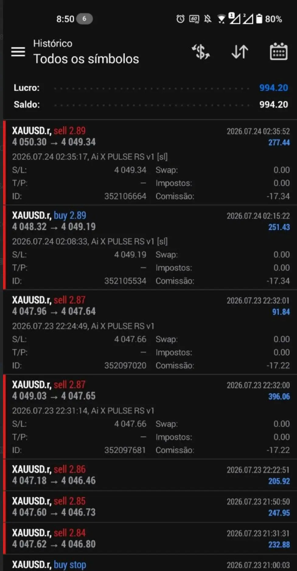 AI X Pulse RS EA MT4 v1.0