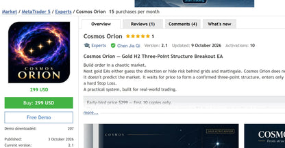 Cosmos Orion MT5 EA v2.1