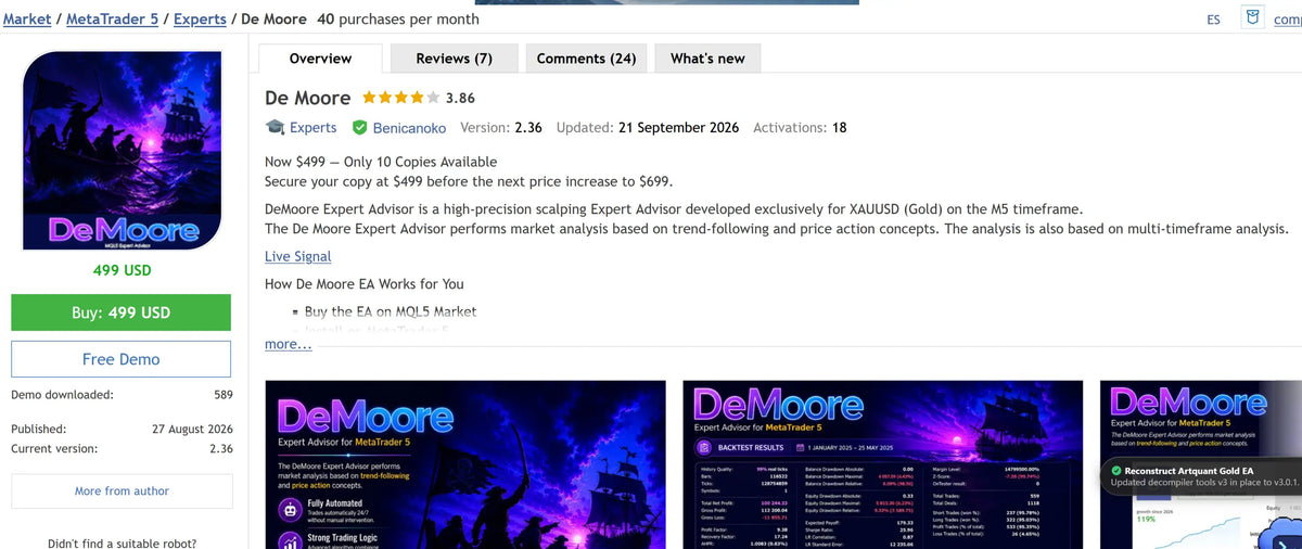 De Moore MT5 v2.36