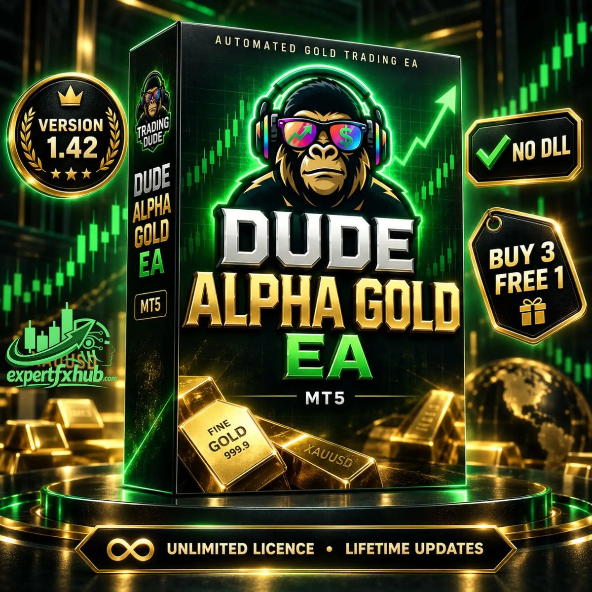 Dude Alpha Gold MT5 EA v1.42
