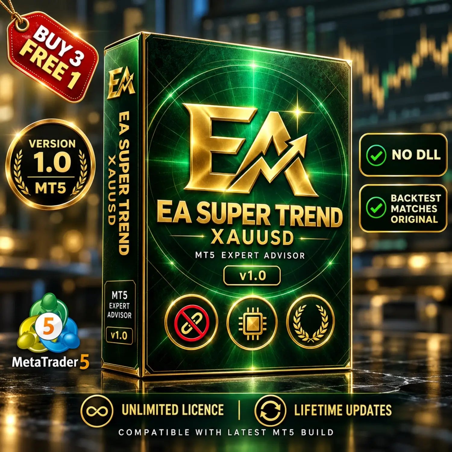 EA Super Trend XAUUSD MT5 v1.0