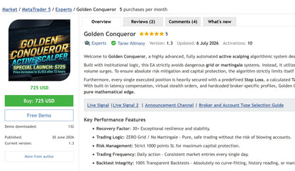 Golden Conqueror MT5 v1.3