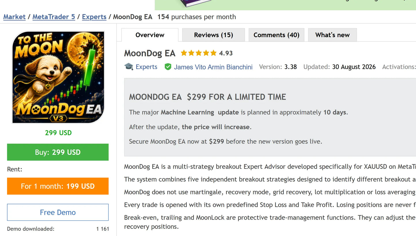 MoonDog EA MT5 v3.34