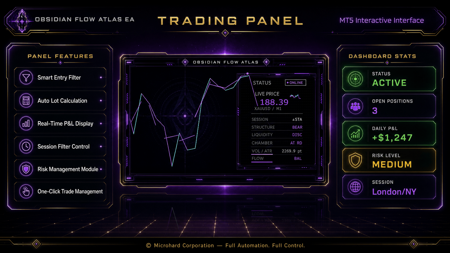 Obsidian Flow Atlas EA MT5 v1.0 [PREORDER]