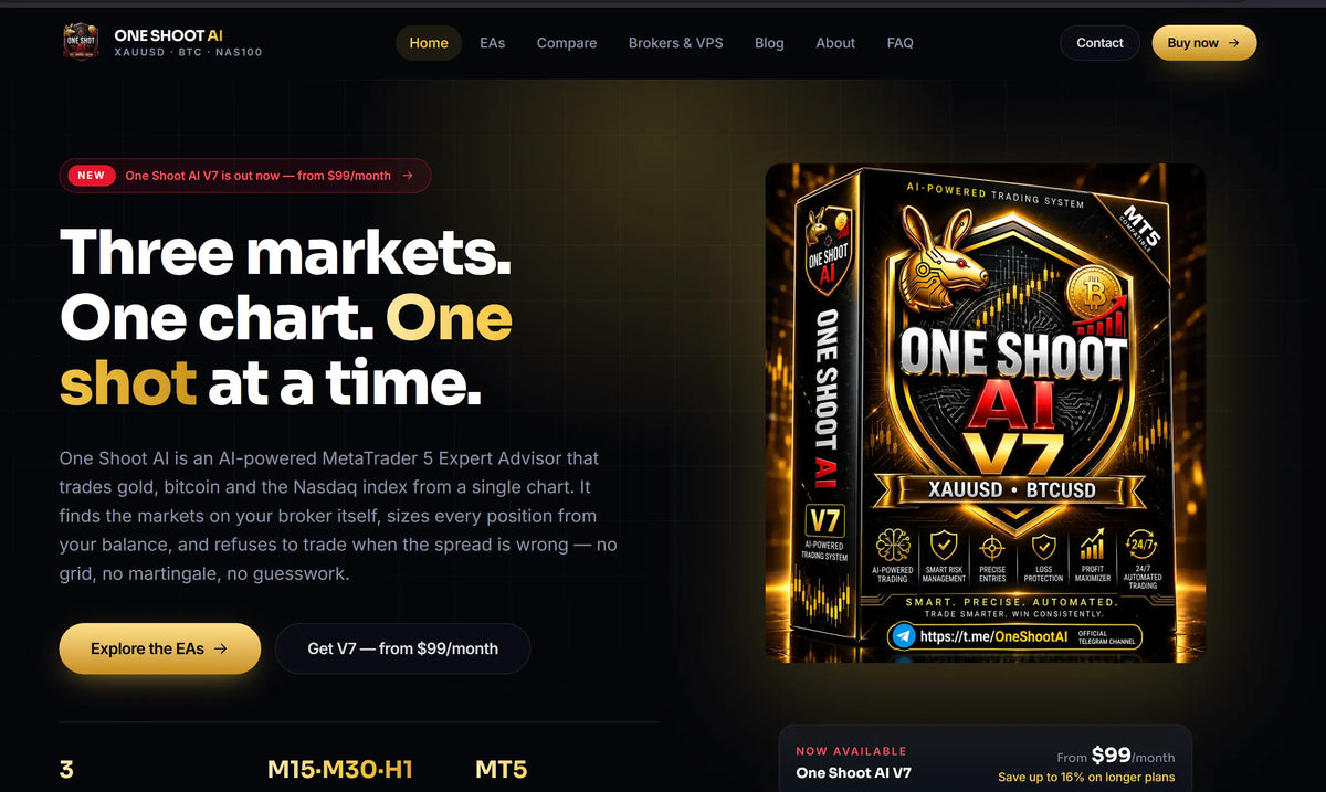One Shoot AI MT5 EA v7 [PREORDER]