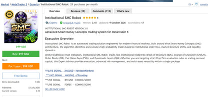 [SOURCE CODE] Institutional SMC Robot MT5 v3.10