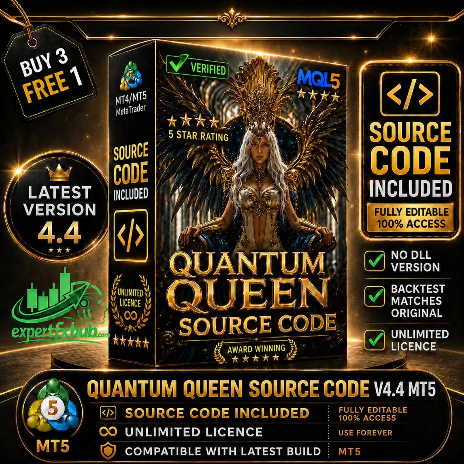 Quantum Queen MT5 EA SOURCE CODE v4.4