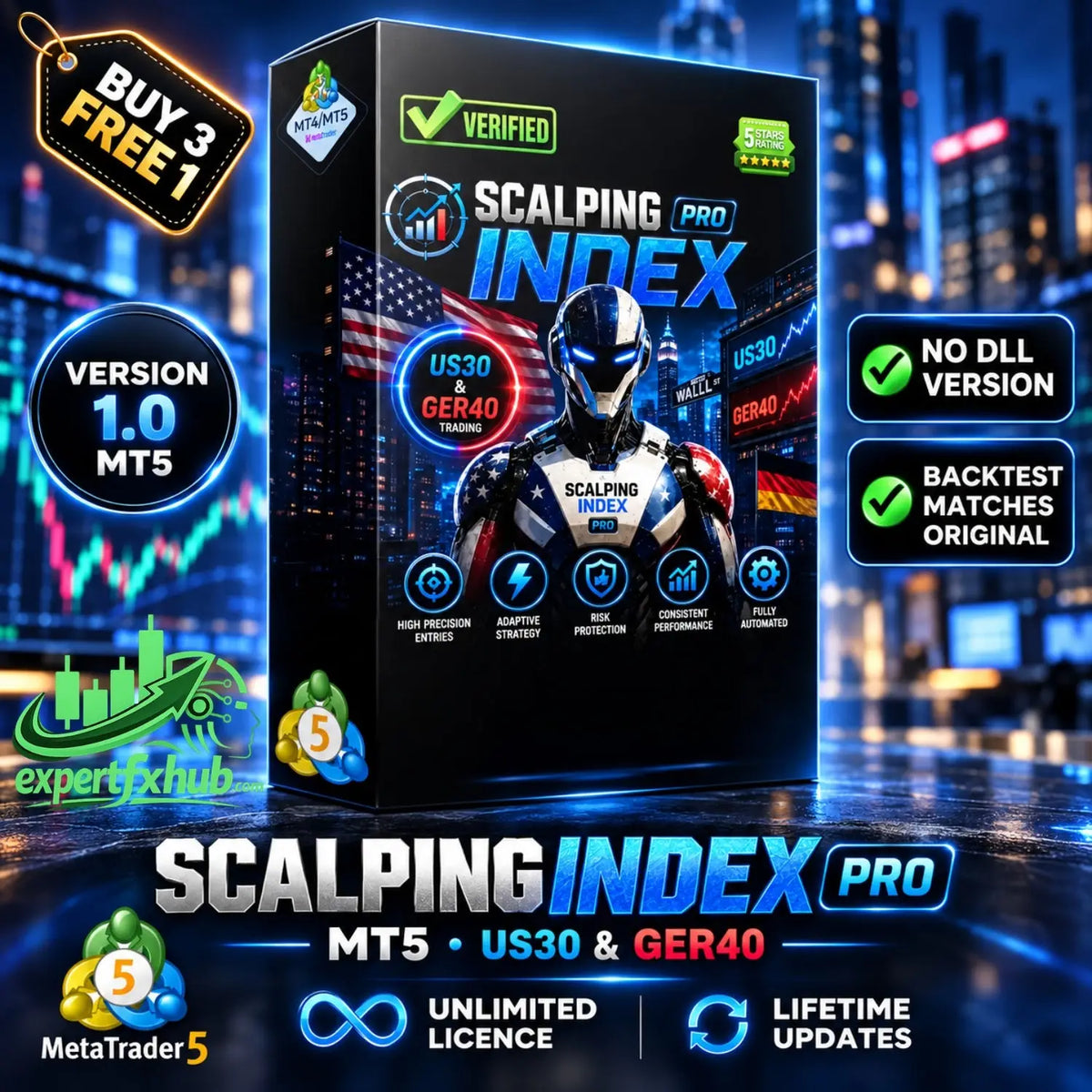 Scalping Index Pro v1.0 MT5 MQL Blue