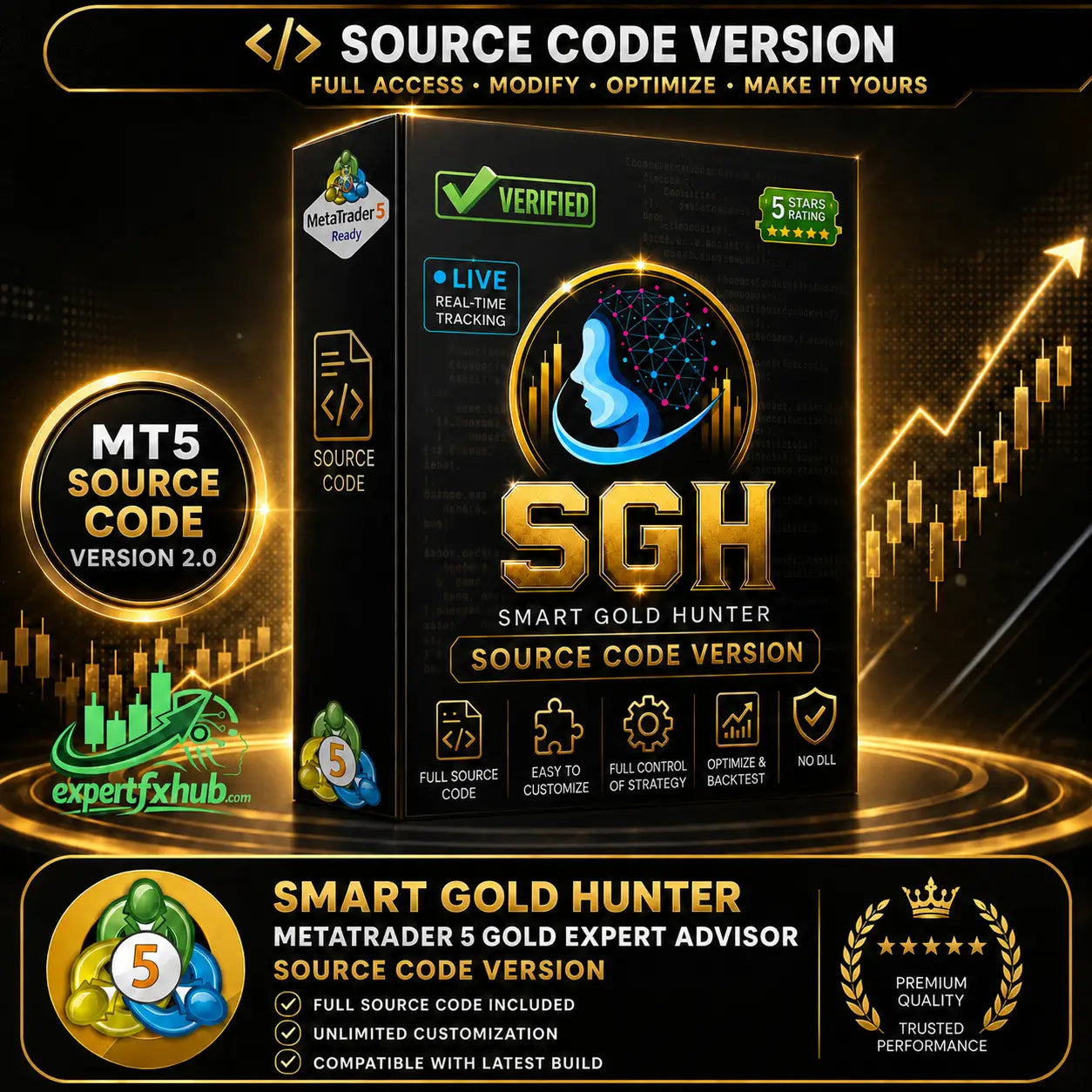 Smart Gold Hunter MT5 SOURCE CODE v2.0