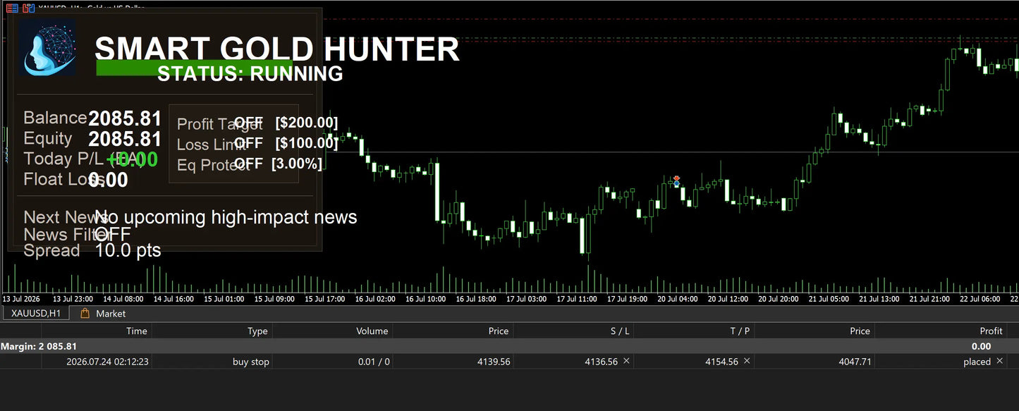 Smart Gold Hunter MT5 v1.6