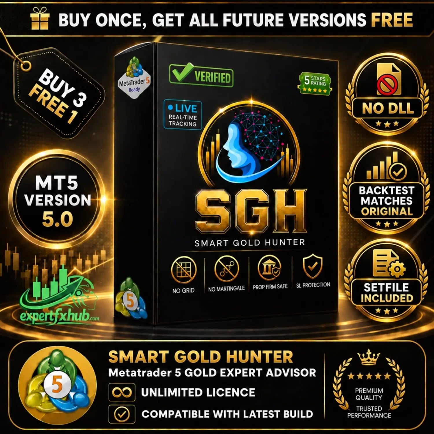 Smart Gold Hunter MT5 v5.0