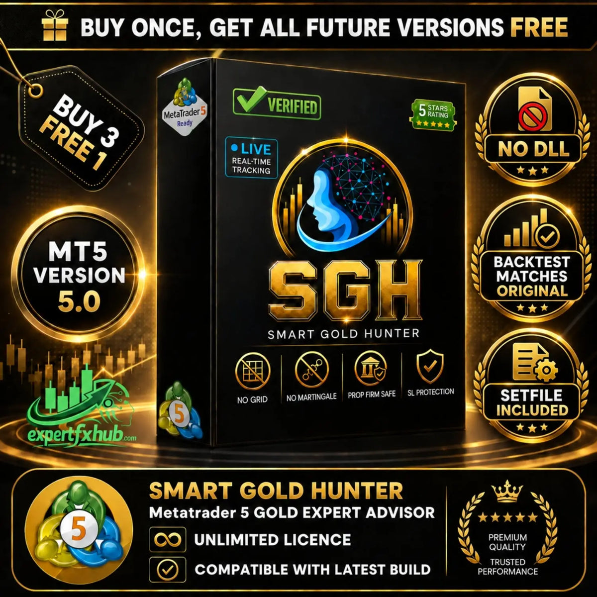 Smart Gold Hunter MT5 v5.0