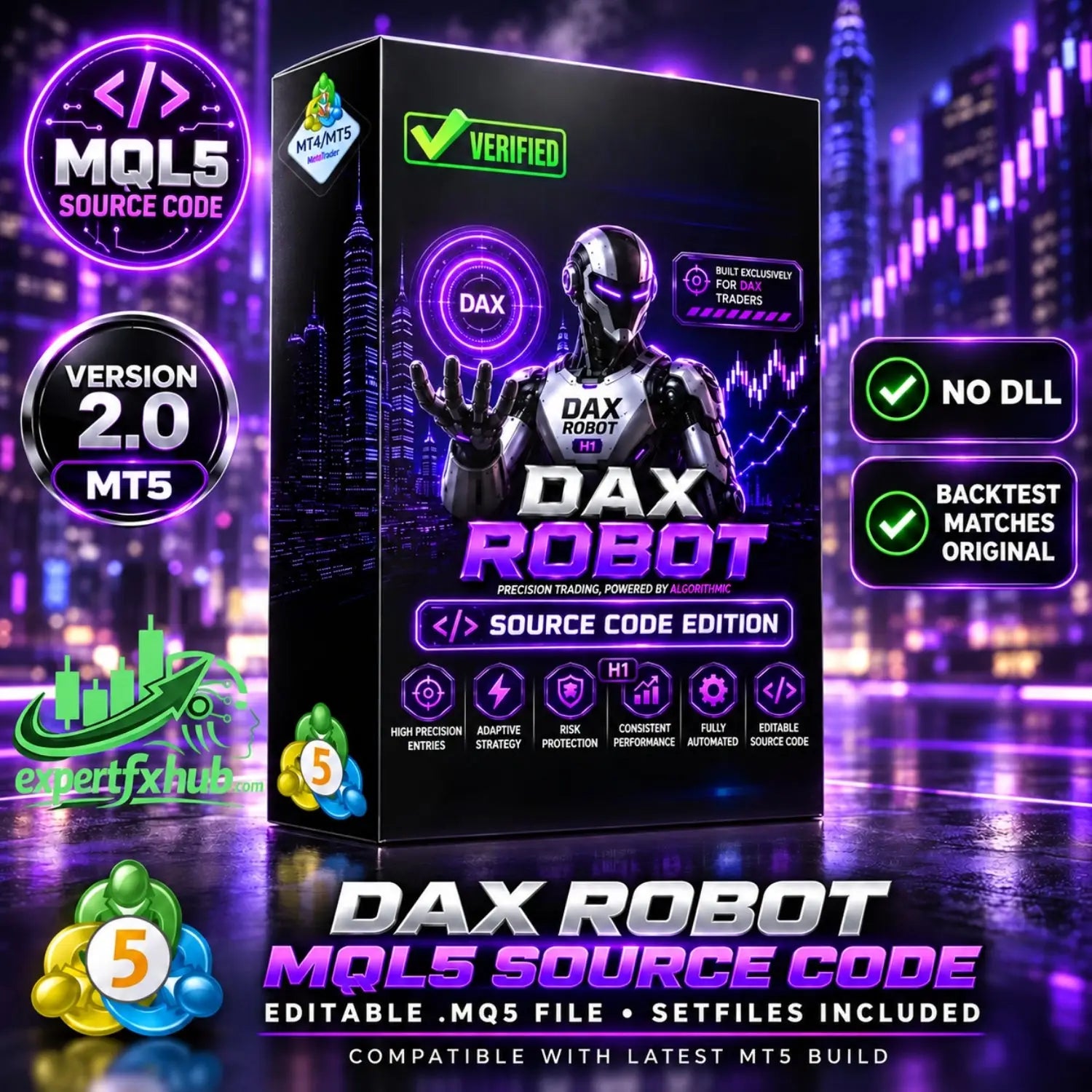 [SOURCE CODE] Dax Robot MT5 v2.0 MQL Blue