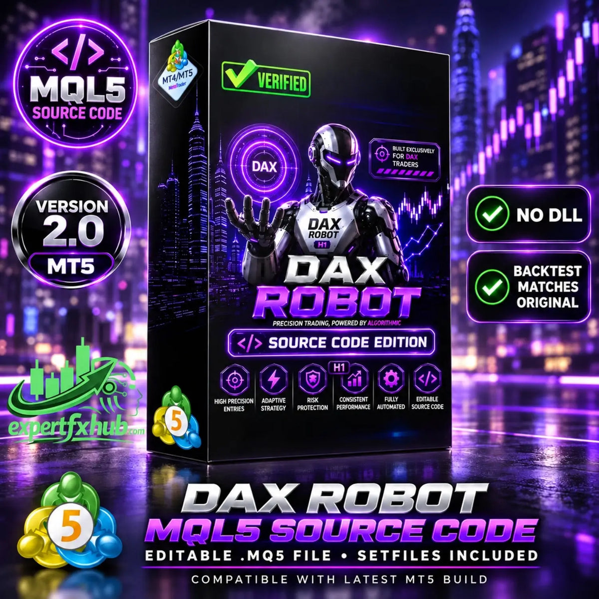 [SOURCE CODE] Dax Robot MT5 v2.0 MQL Blue
