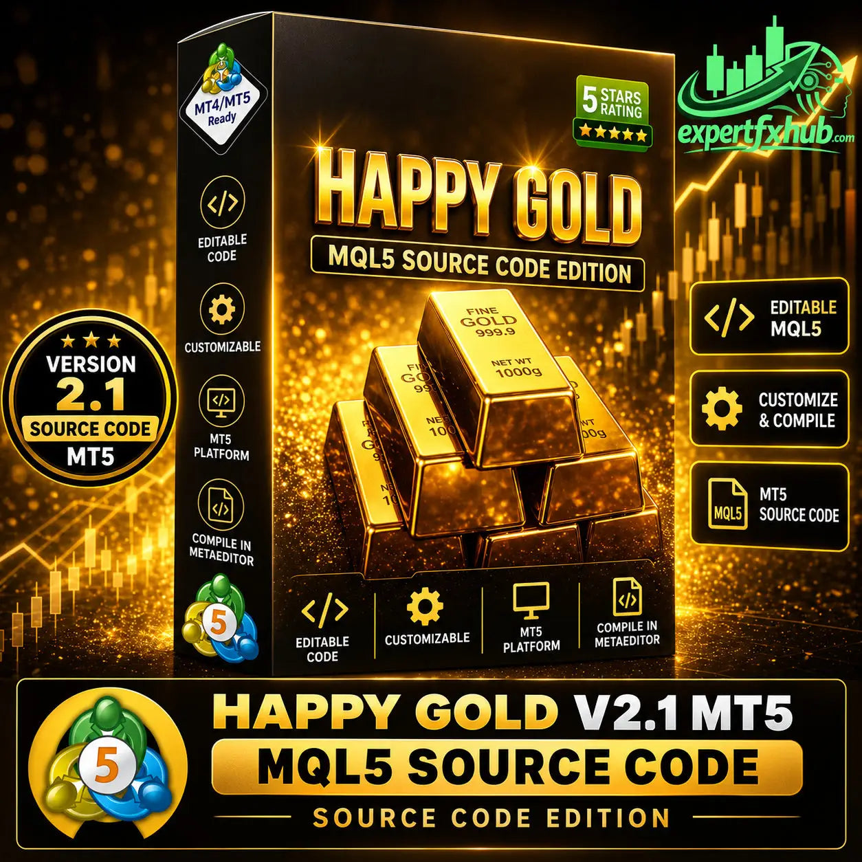 [SOURCE CODE] Happy Gold MT5 v2.1