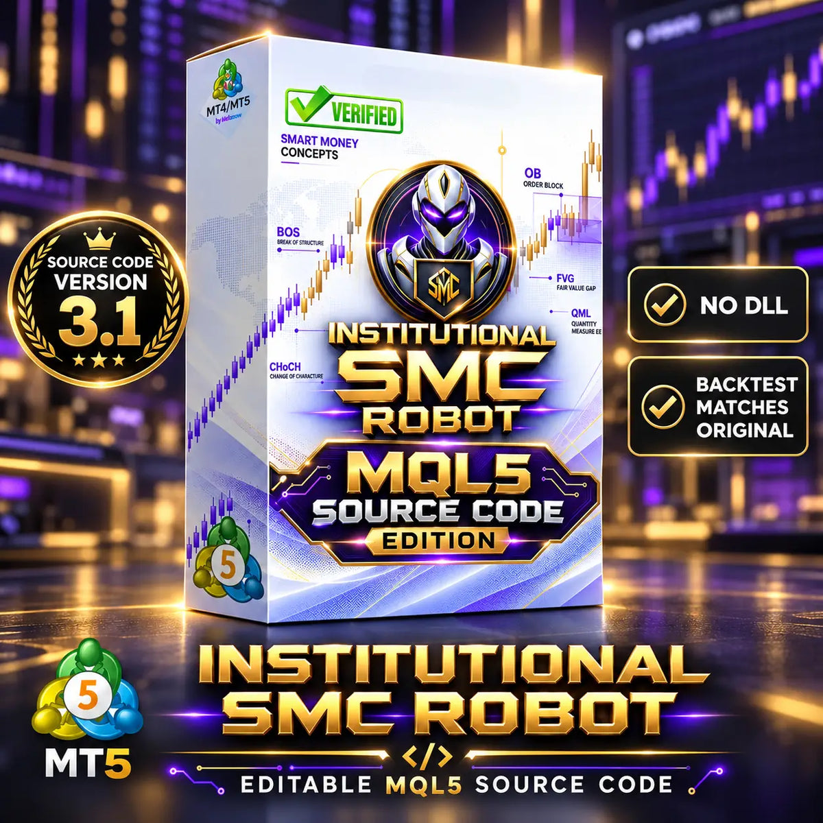 [SOURCE CODE] Institutional SMC Robot MT5 v3.10