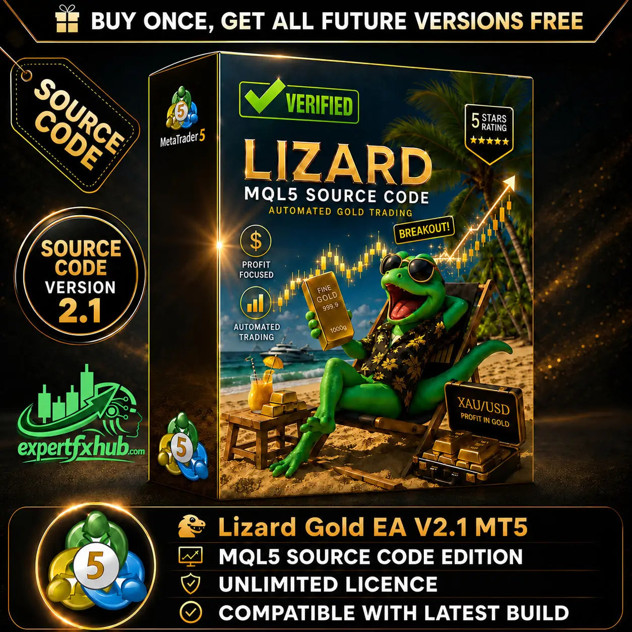 [SOURCE CODE] Lizard MT5 EA v2.1