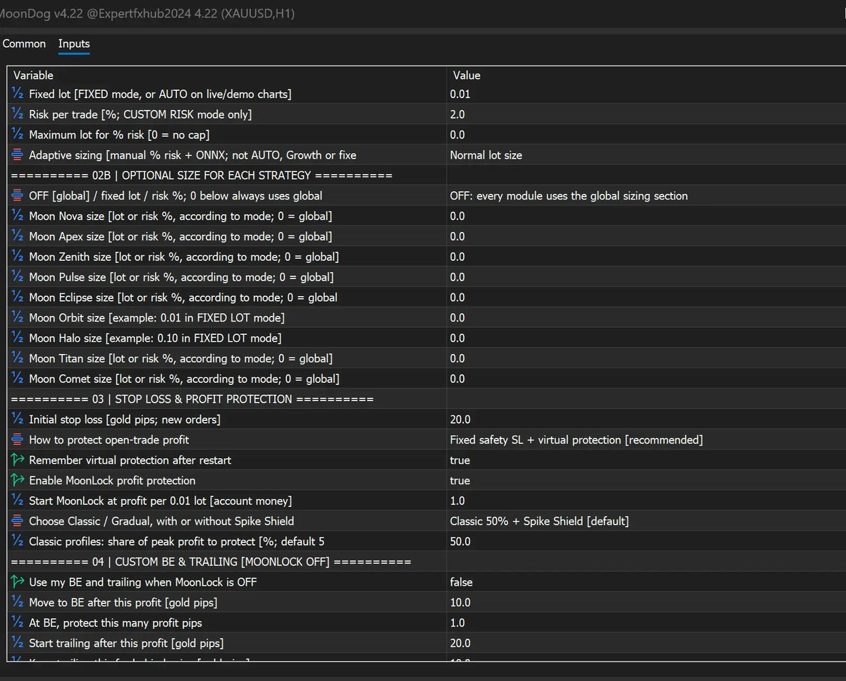 [SOURCE CODE] MoonDog EA MT5 v4.22