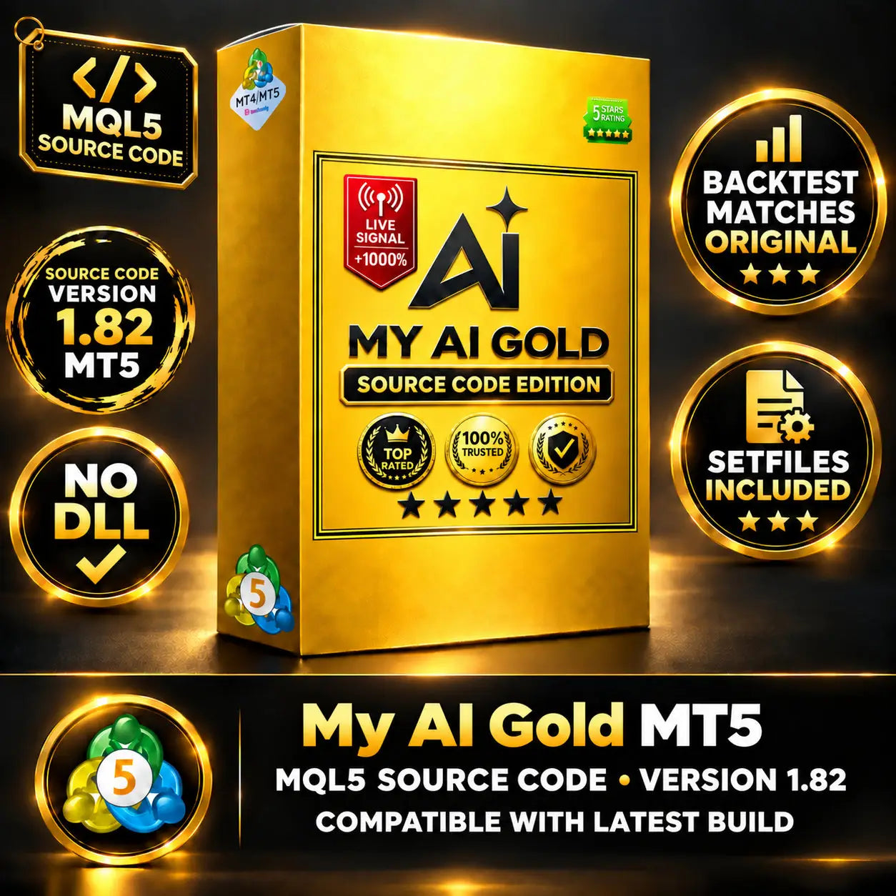 [SOURCE CODE] My AI Gold MT5 v1.82