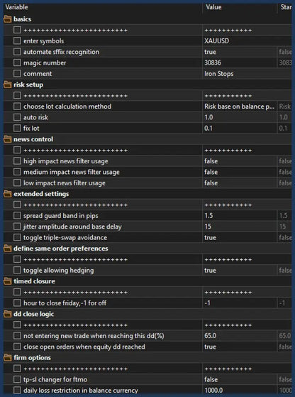 [SOURCE CODE] Iron Stops v1.18