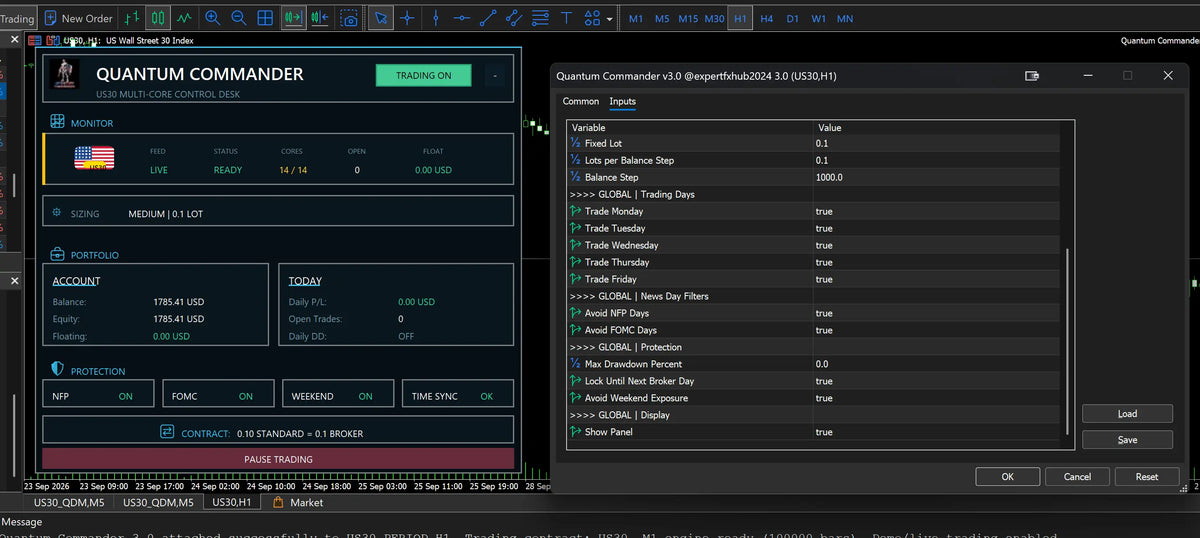 [SOURCE CODE] Quantum Commander MT5 EA v3.0