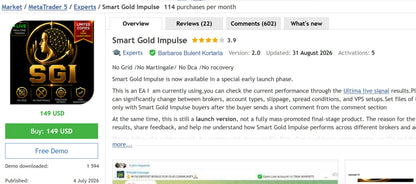 [SOURCE CODE] Smart Gold Impulse MT5 v2.0