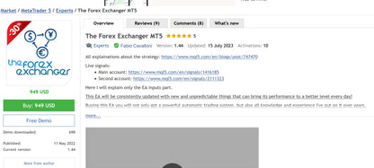 [SOURCE CODE] The Forex Exchanger MT5 v1.44