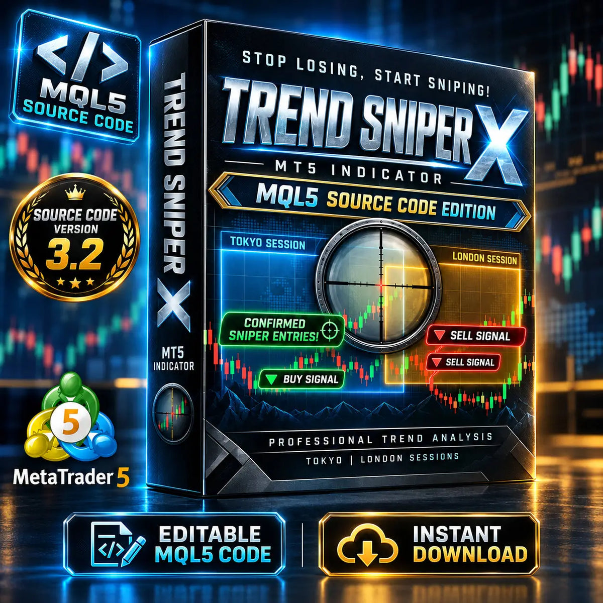 [SOURCE CODE] Trend Sniper X MT5 Indicator v3.2
