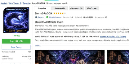 Storm Dragon MT5 v1.1 [PREORDER]