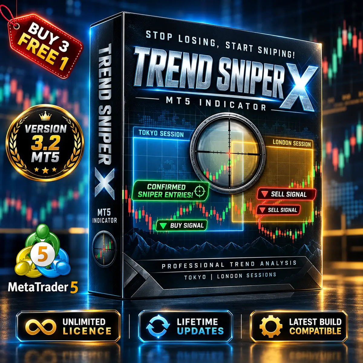 Trend Sniper X MT5 Indicator v3.2