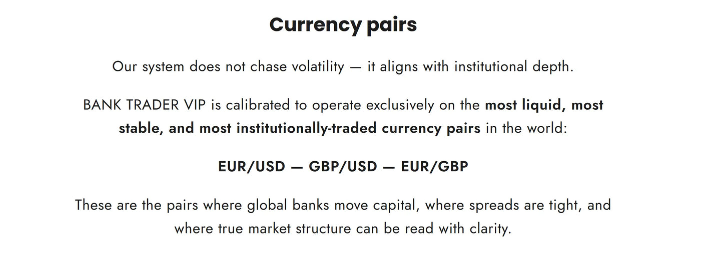 V1.0 bank trader forex mt5 displaying a text-based financial document highlighting eur/usd gbp/usd and eur/gbp pairs