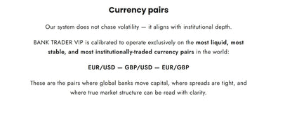 V1.0 bank trader forex mt5 displaying a text-based financial document highlighting eur/usd gbp/usd and eur/gbp pairs