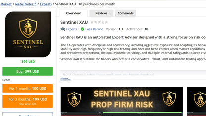 v1.2 Sentinel XAU MT5