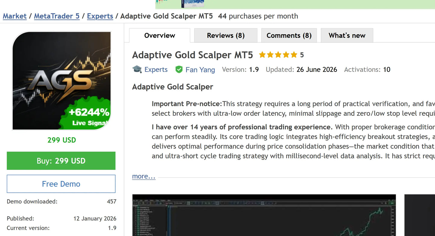 v1.9 Adaptive Gold Scalper MT5