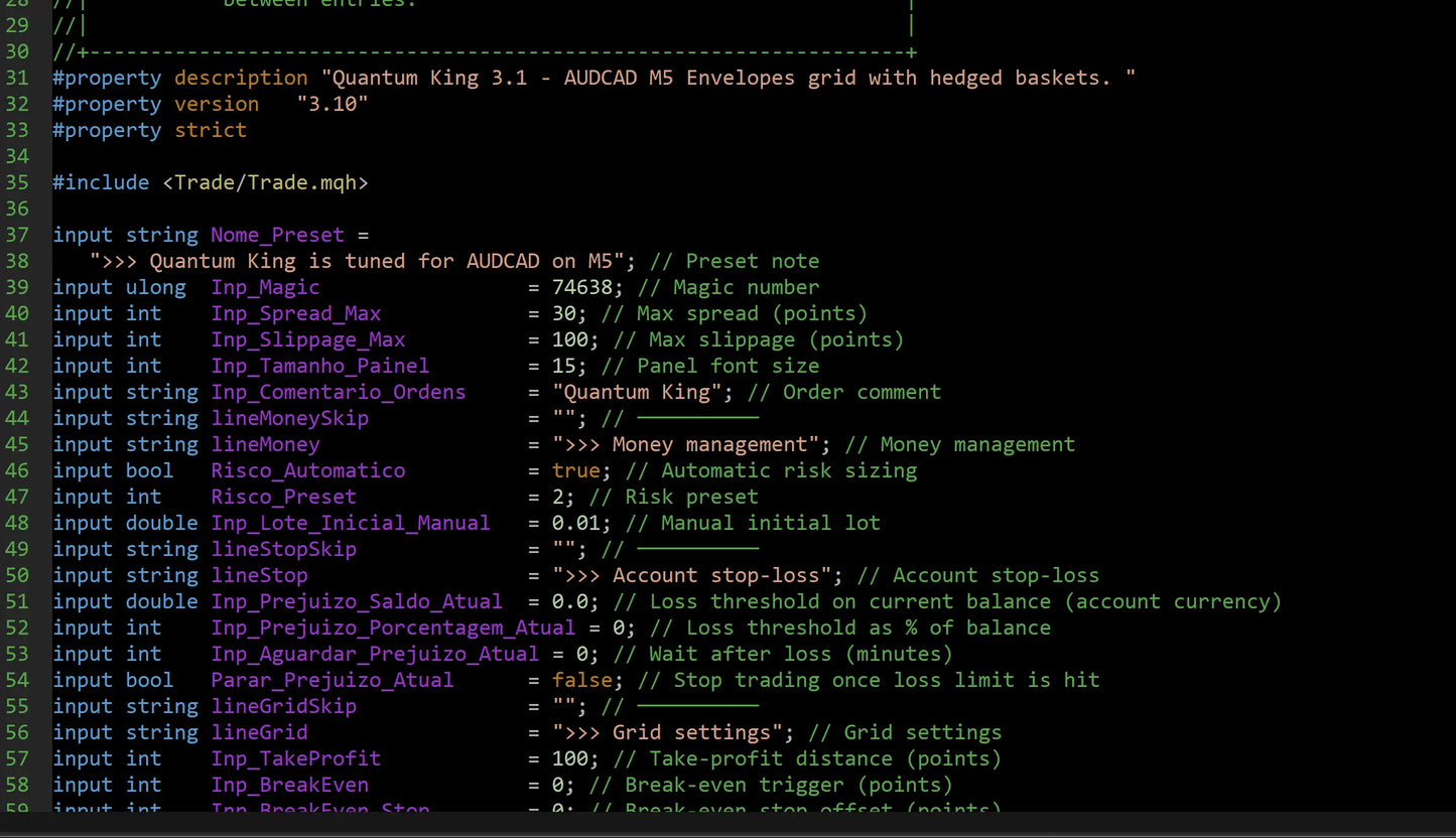 v3.1 Quantum King MT5 SOURCE CODE