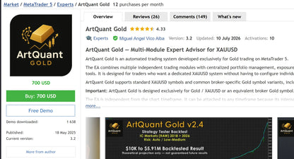 ArtQuant Gold MT5 [PREORDER]
