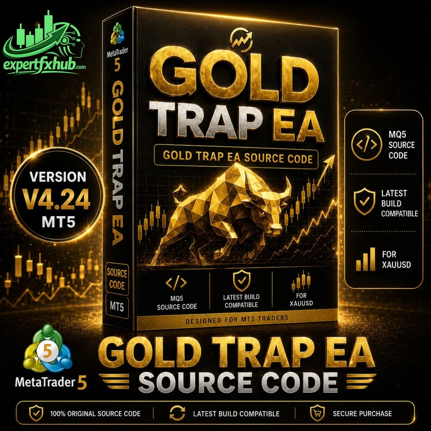 v4.24 Gold Trap EA MT5 SOURCE CODE