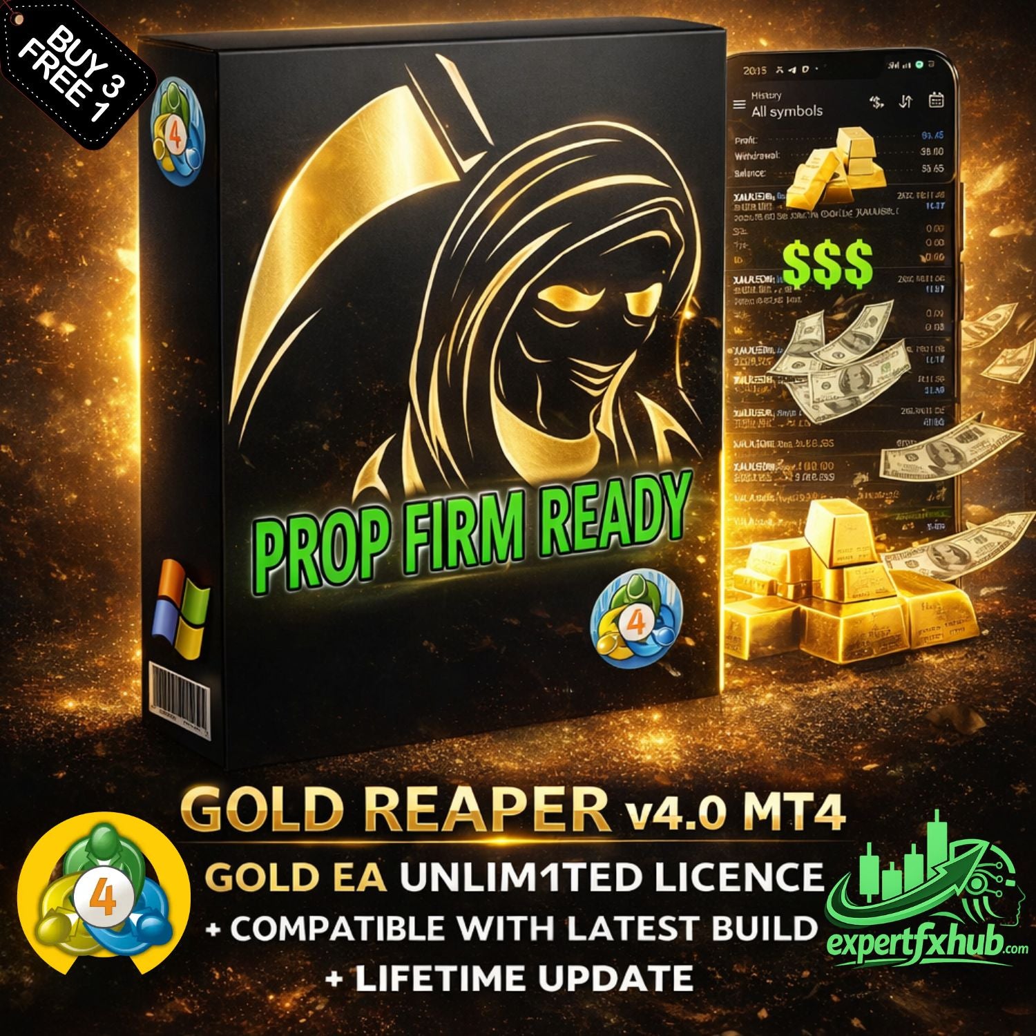 v4.0 Gold Reaper MT4 EA algo trading bot