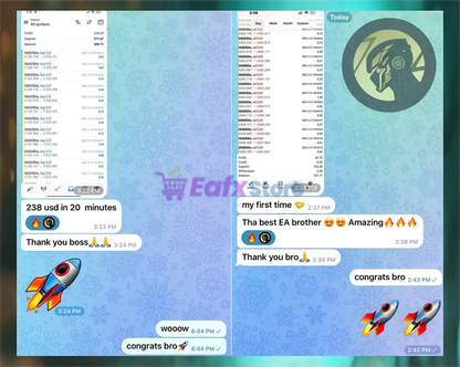 Blue rocket emoji with orange and yellow flames representing v6.1 oracle gold scalper mt4 trading tool branding