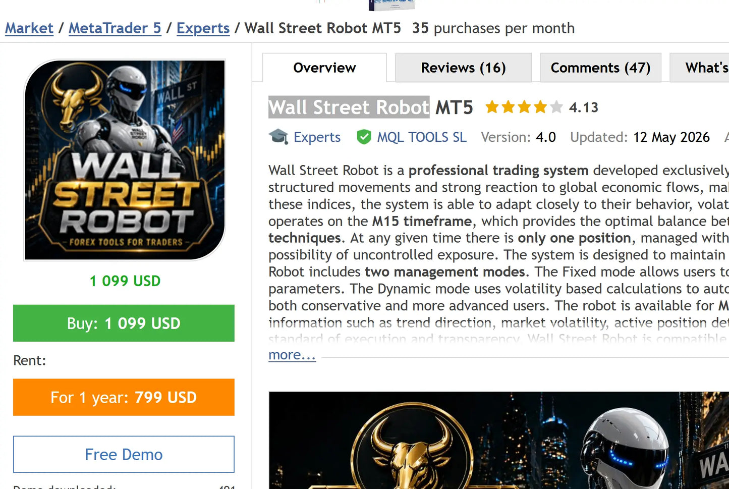Wall Street Robot MT5